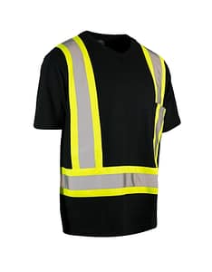 FORCEFIELD - ULTRACOOL POLY/COTTON CREW NECK SHORT SLEEVE SAFETY T-SHIRT WITH CHEST POCKET 022-TCCBE