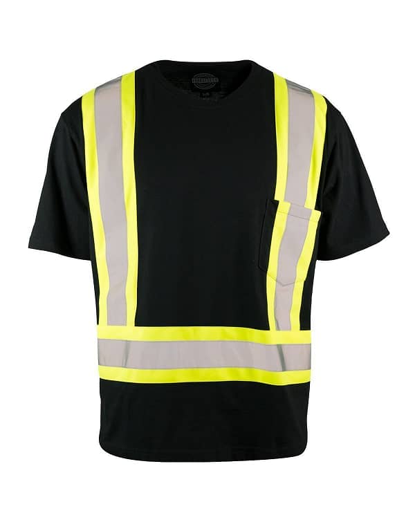 FORCEFIELD - ULTRACOOL POLY/COTTON CREW NECK SHORT SLEEVE SAFETY T-SHIRT WITH CHEST POCKET 022-TCCBE